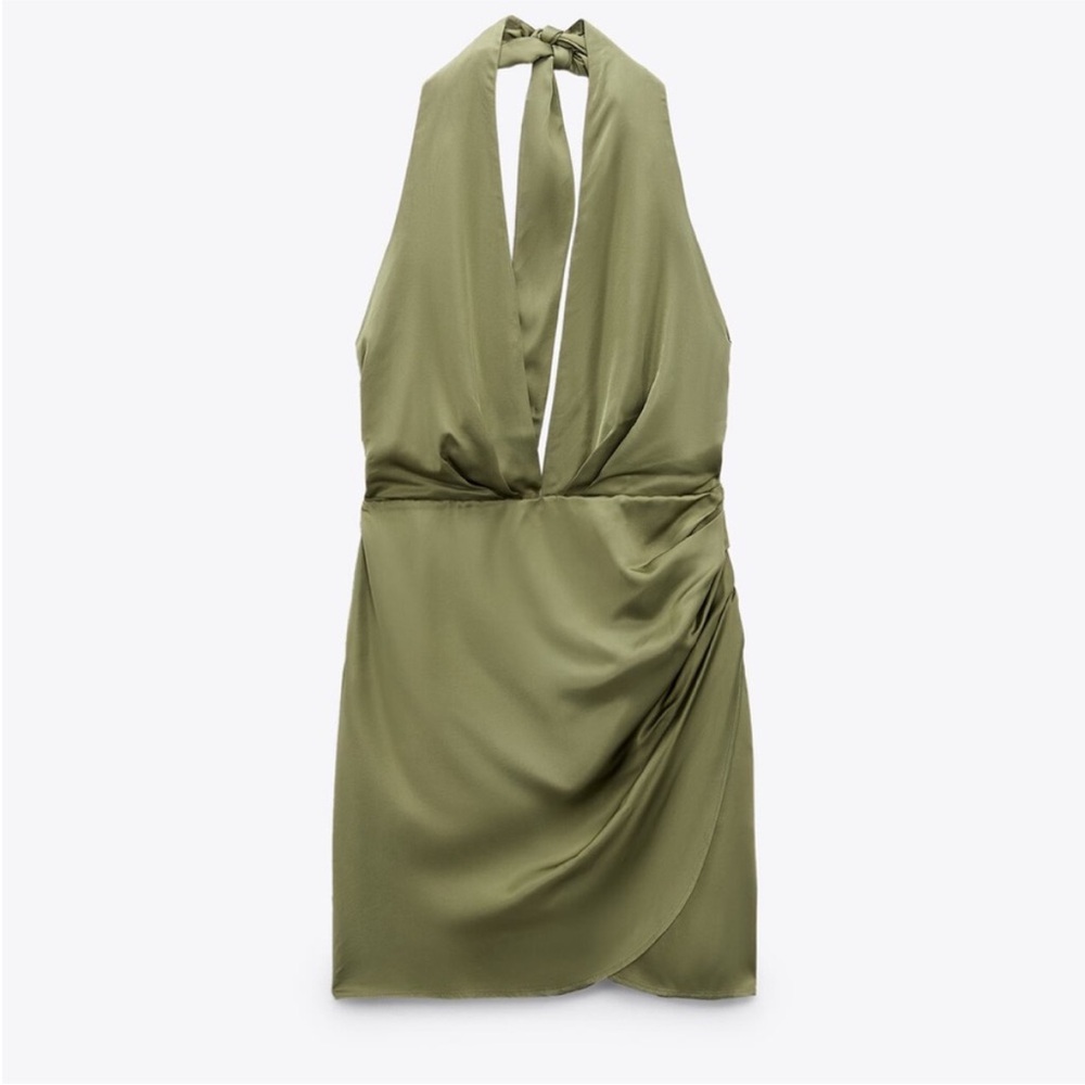Zara Satin Effect Mini Dress